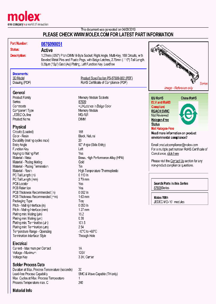 87609-0051_3016986.PDF Datasheet