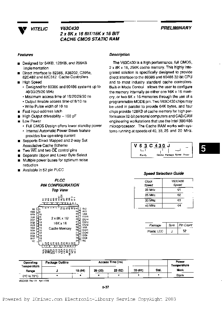 V63C430J02_3054645.PDF Datasheet