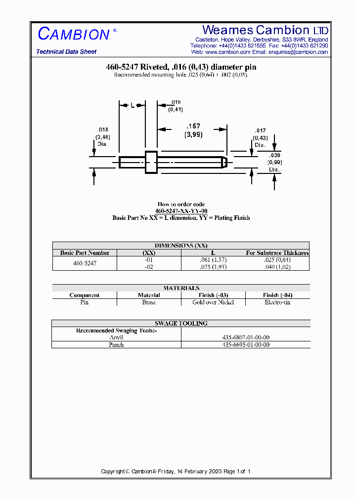 460-5247_3080647.PDF Datasheet