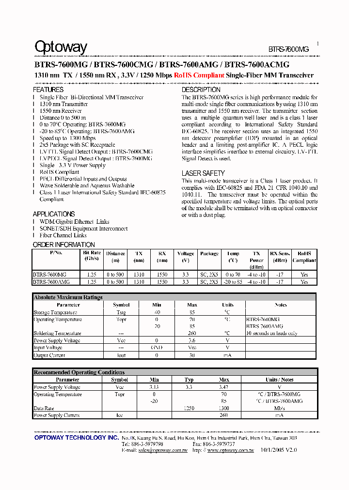BTRS-7600MG_3081330.PDF Datasheet