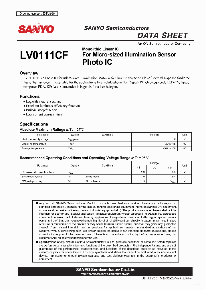 LV0111CF_3100483.PDF Datasheet