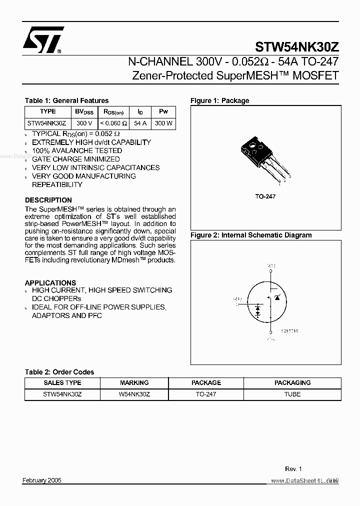 STW54NK30Z_3108849.PDF Datasheet