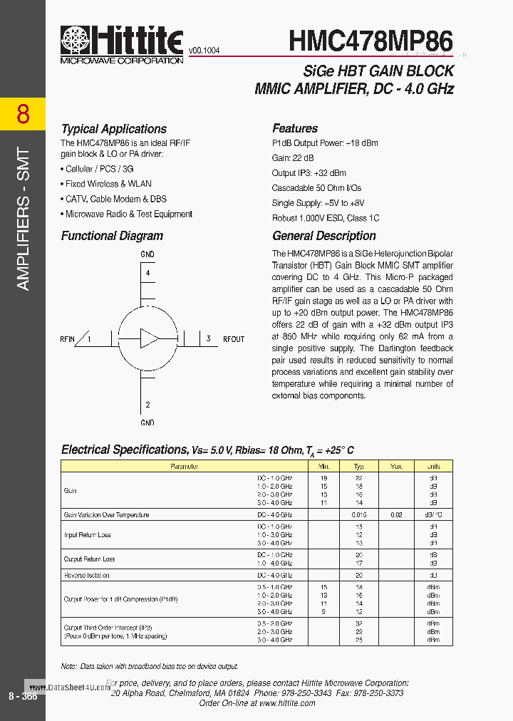 HMC478MP86_3110110.PDF Datasheet