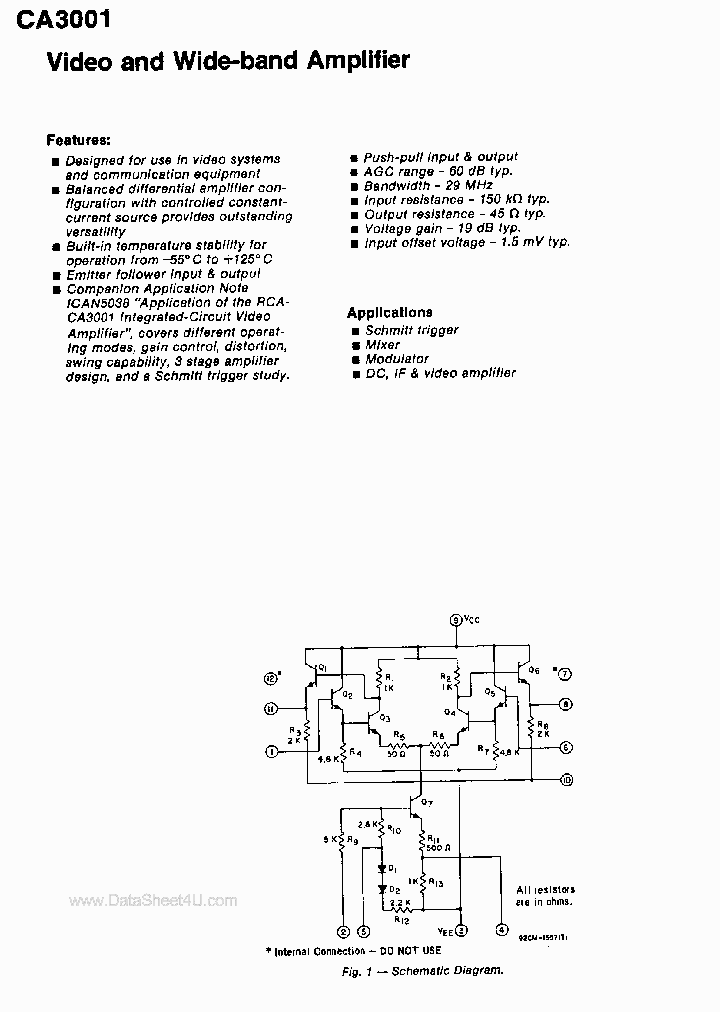 CA3001_3110588.PDF Datasheet