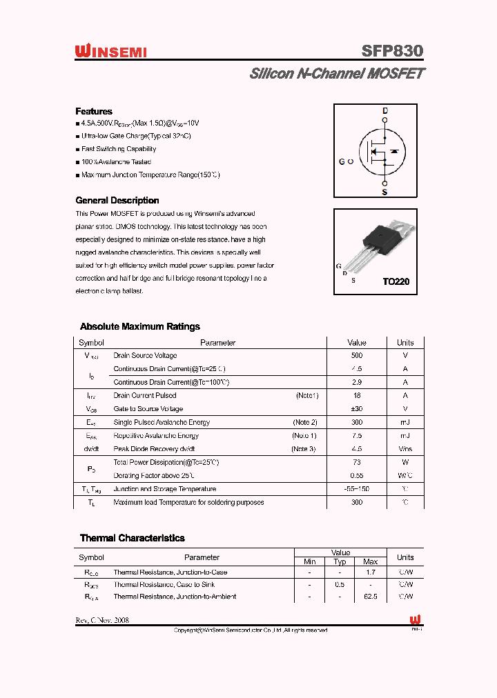 SFP830_3120399.PDF Datasheet