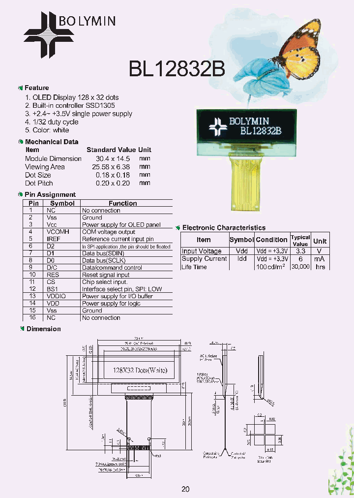 BL12832B_3124895.PDF Datasheet Download --- IC-ON-LINE