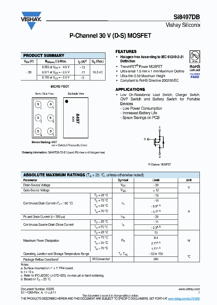 SI8497DB-T2-E1_3136029.PDF Datasheet