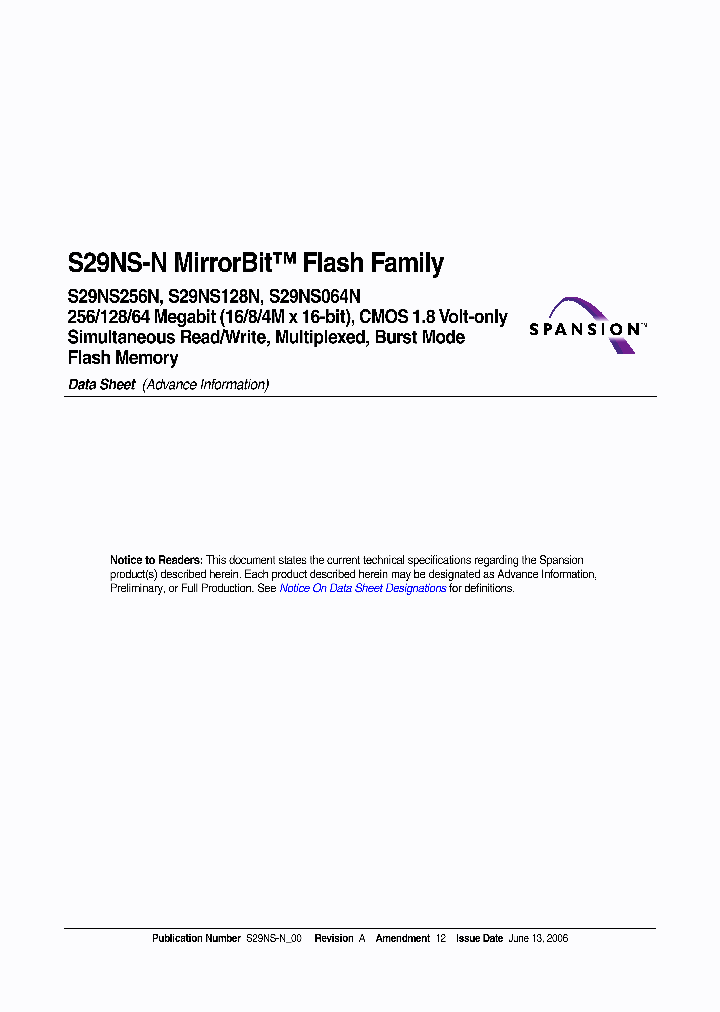 S29NS256N0PBJW003_3140834.PDF Datasheet