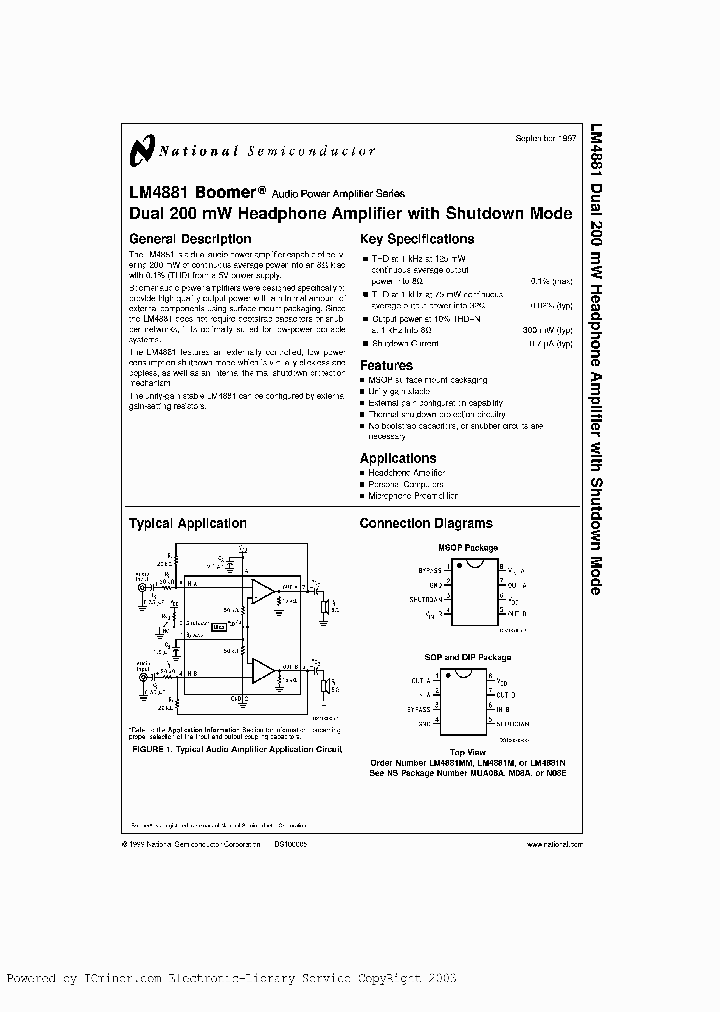 LM4881MX_3141570.PDF Datasheet
