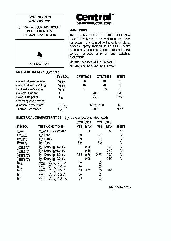 CMUT3906_3142714.PDF Datasheet