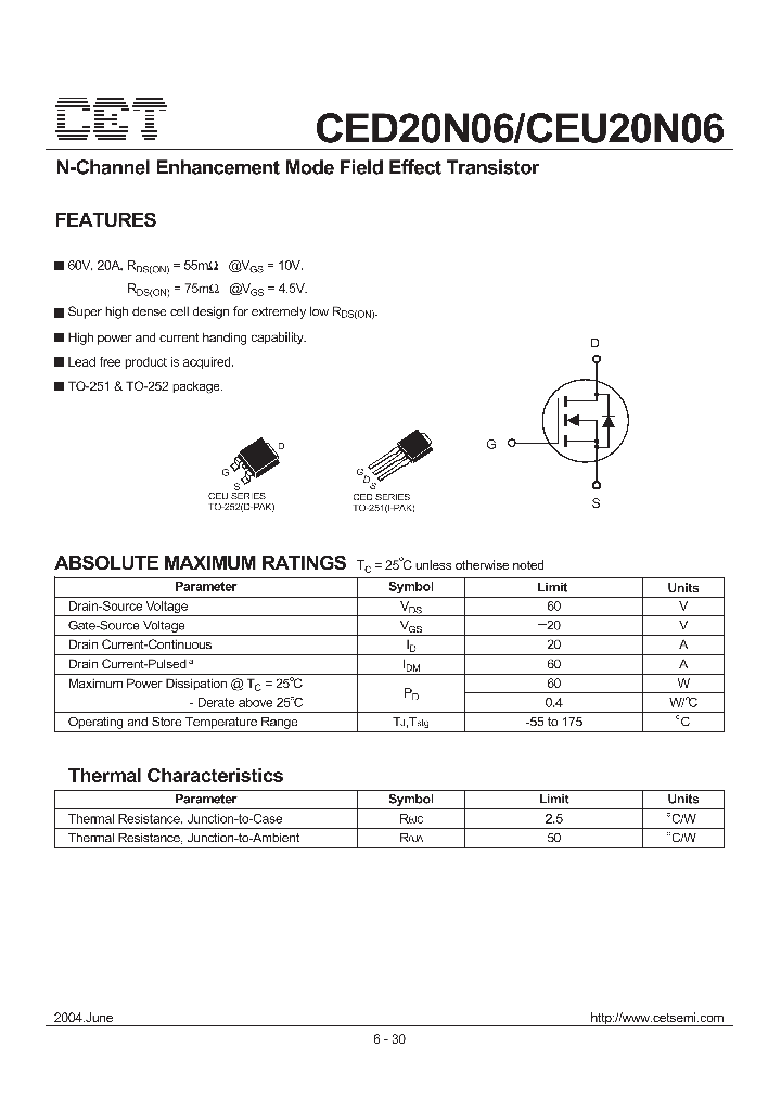 CEU20N06_3144650.PDF Datasheet