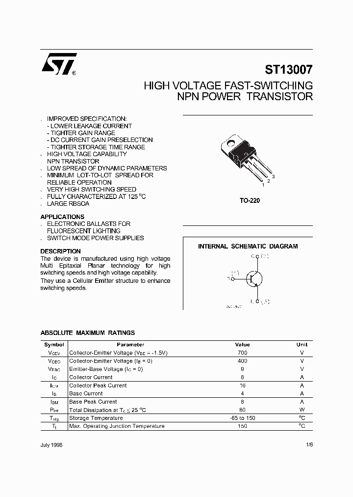 ST13007_3176983.PDF Datasheet