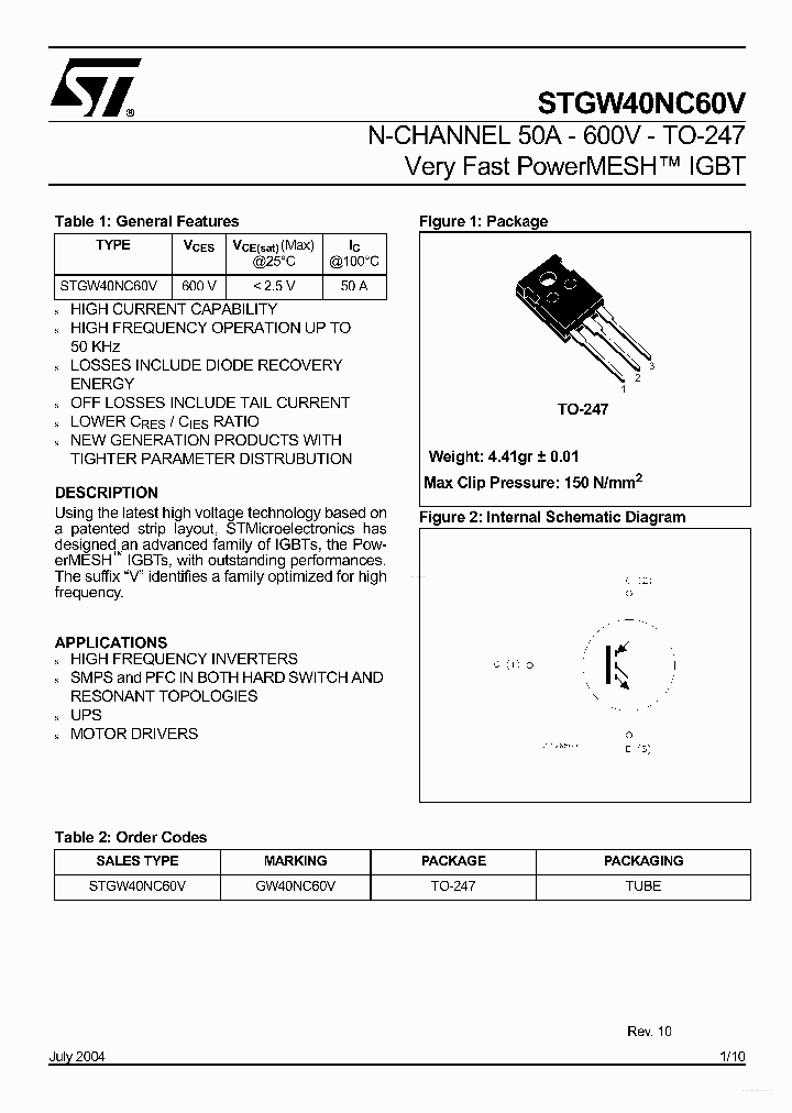 GW40NC60V_3178552.PDF Datasheet