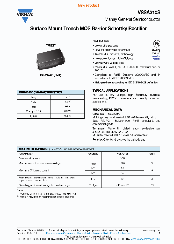 VSSA310S-M3-5AT_3178590.PDF Datasheet