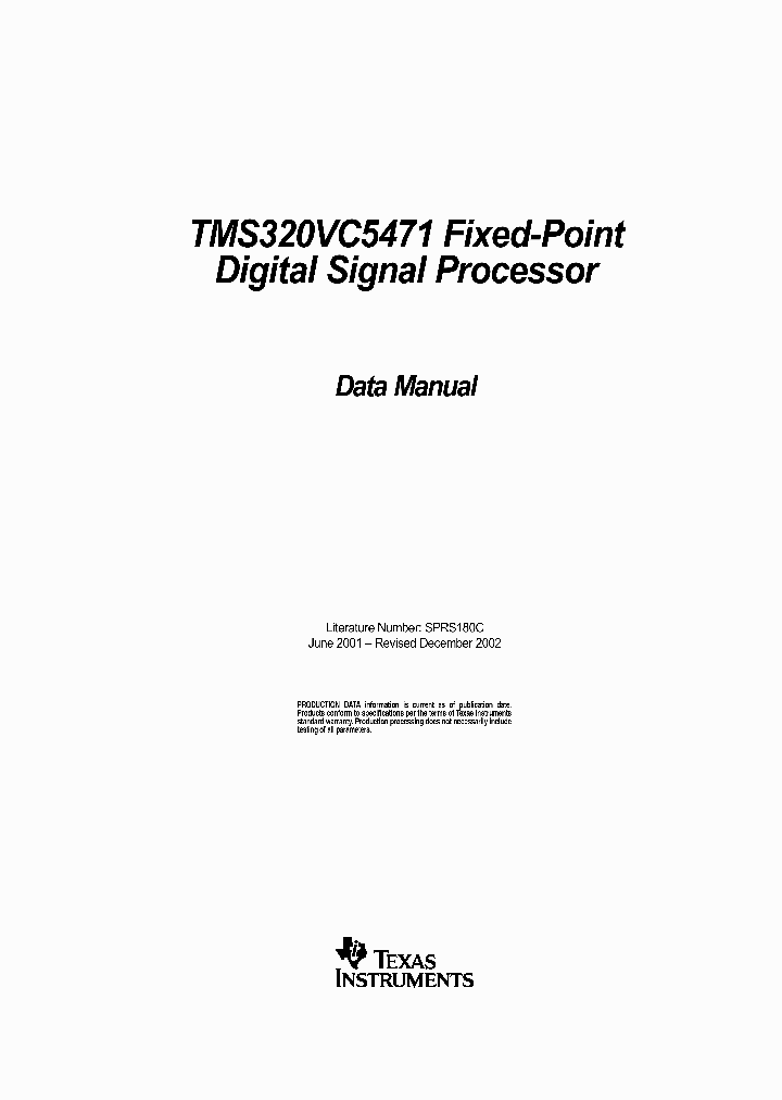 TMS320VC5471RISC_3180105.PDF Datasheet