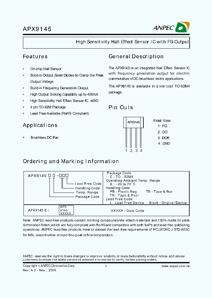 APX9145EE-TRL_3184567.PDF Datasheet