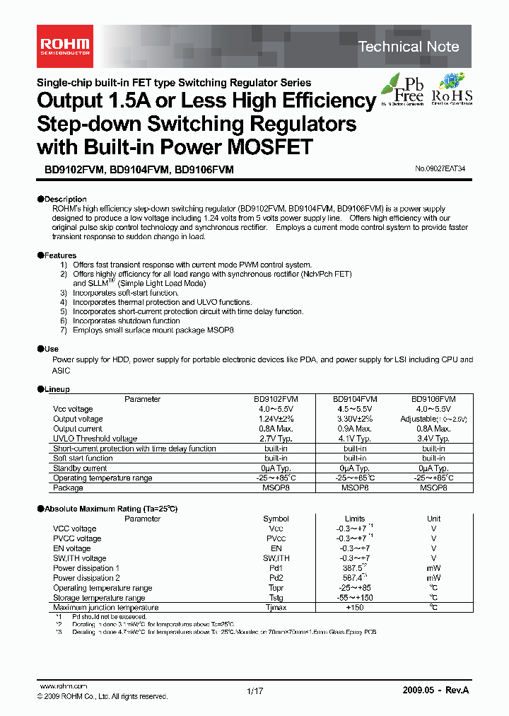BD9102FVM_3185540.PDF Datasheet