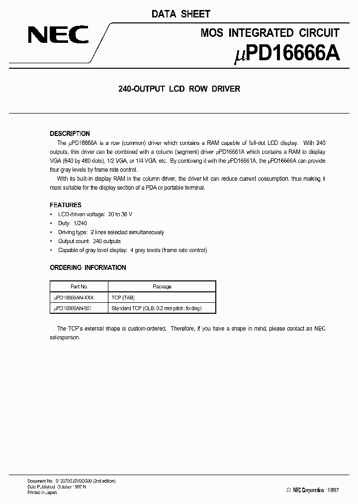 UPD16666AN-XXX_3186009.PDF Datasheet