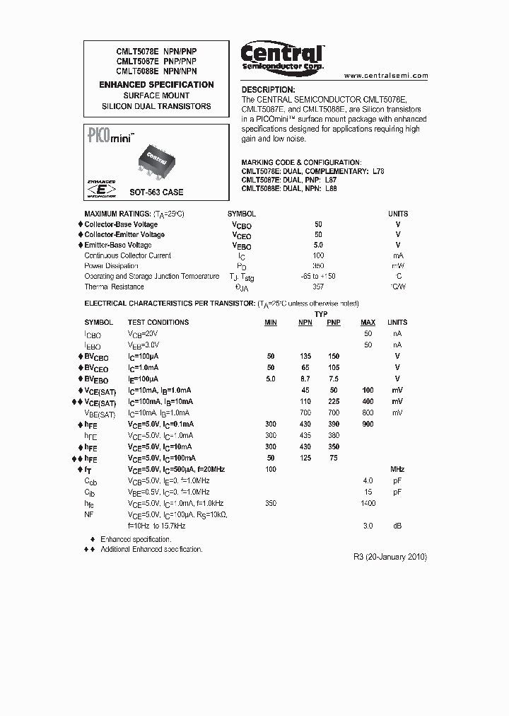 CMLT5078E10_3197586.PDF Datasheet