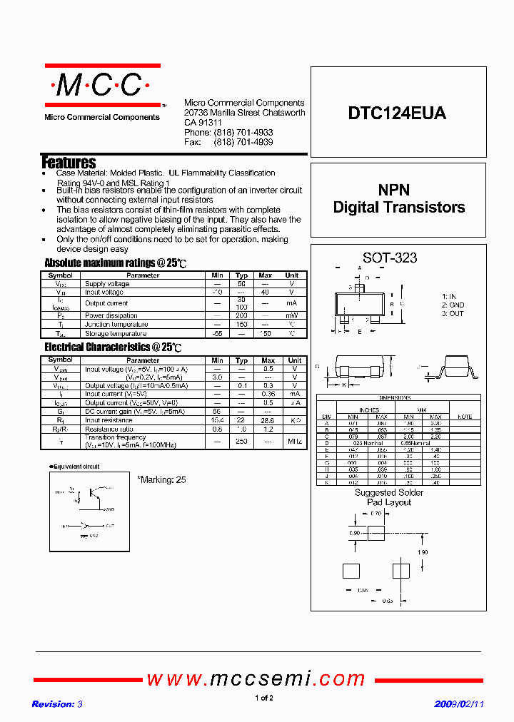 DTC124EUA-TP_3205171.PDF Datasheet