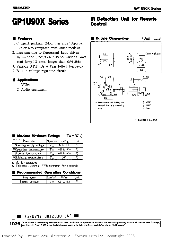 GP1U907X_3204168.PDF Datasheet