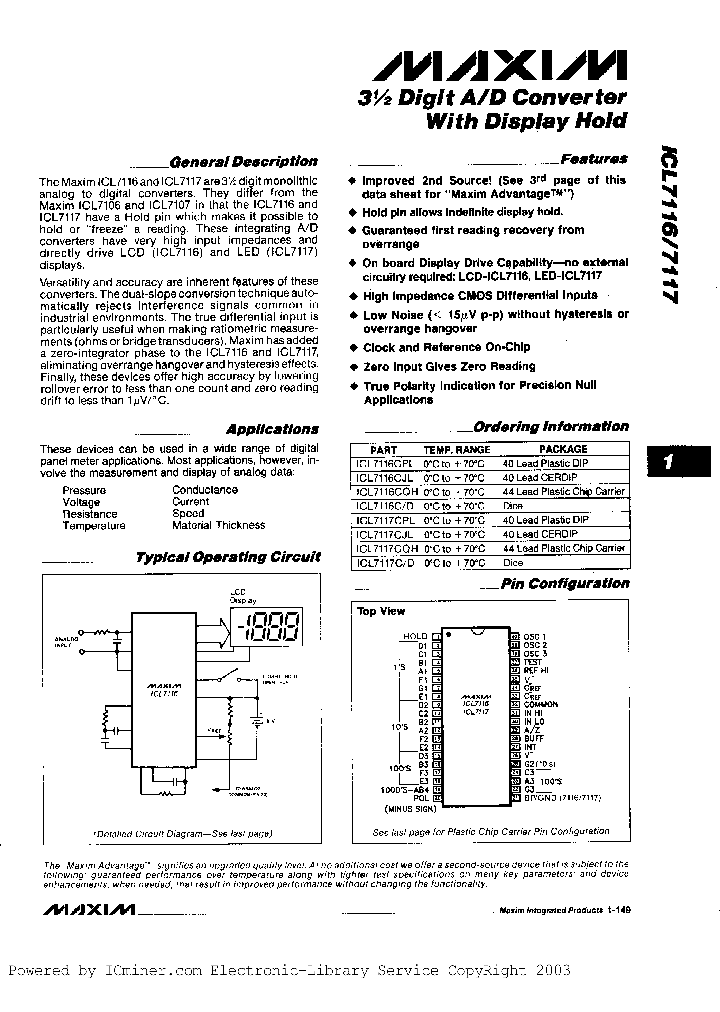 ICL7116CPL-3_3216550.PDF Datasheet