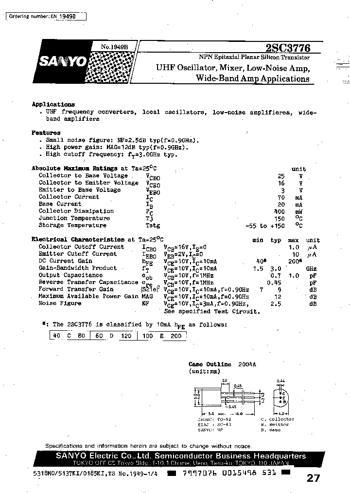 2SC3776C_3217022.PDF Datasheet