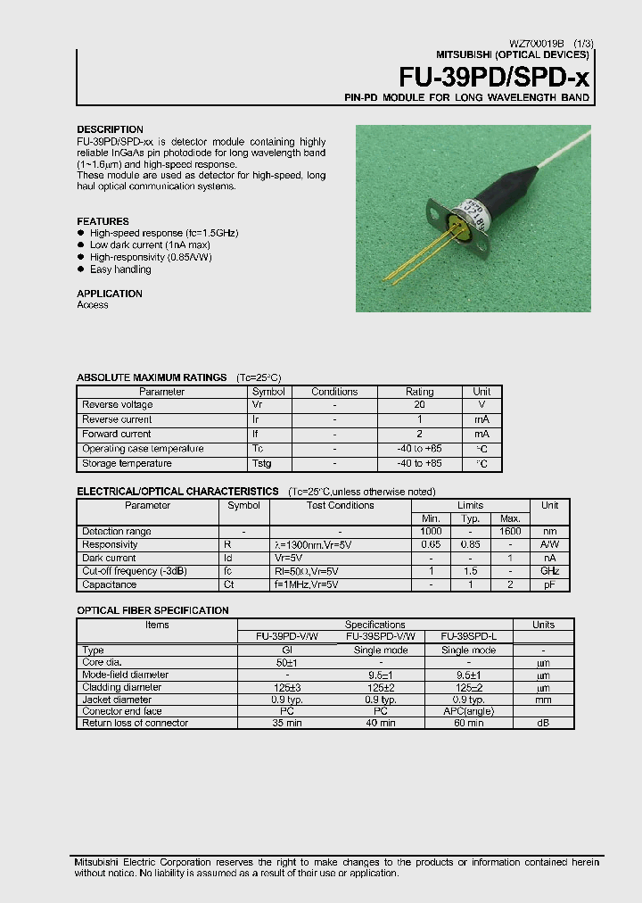 FU-39PD1_3219943.PDF Datasheet