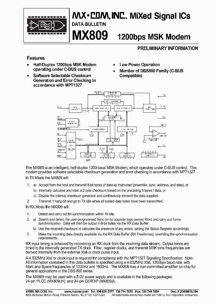 MX809_3221557.PDF Datasheet