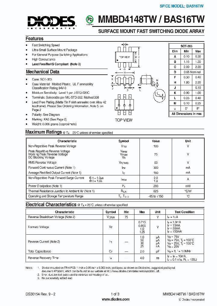 BAS16TW-7-F_3229121.PDF Datasheet