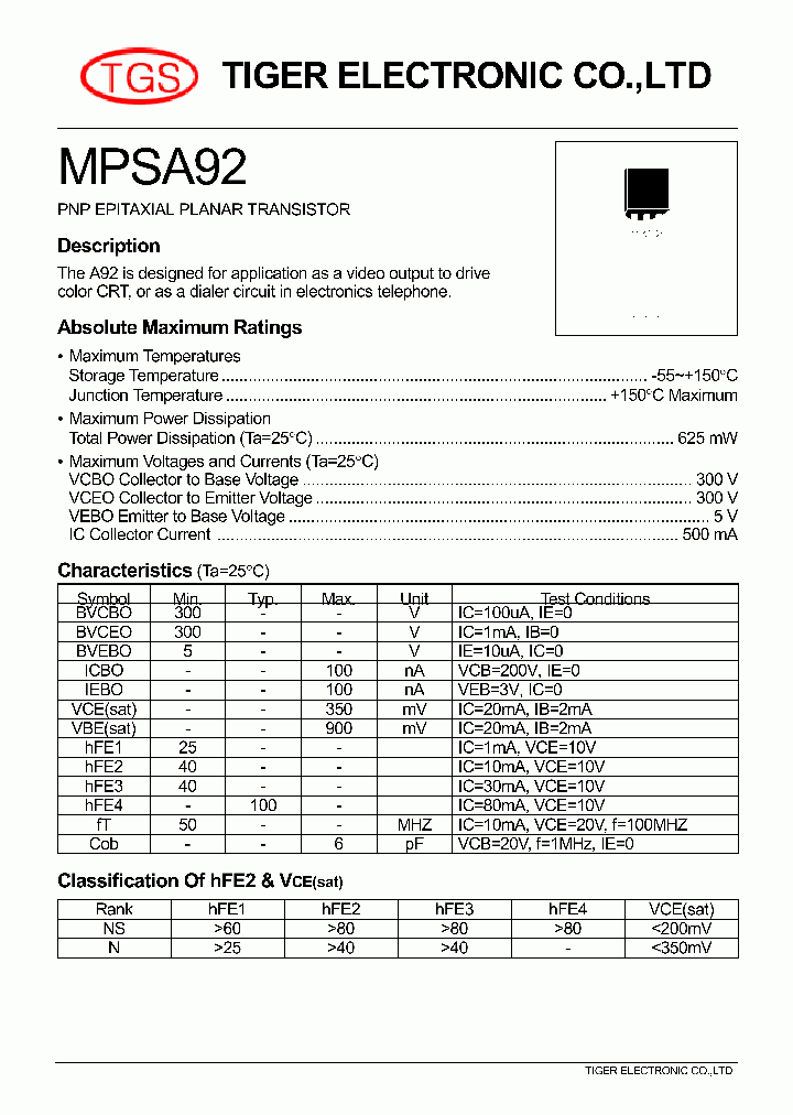 MPSA92_3231645.PDF Datasheet