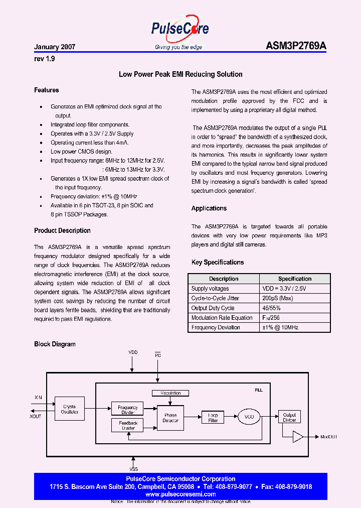 ASM3I2769AF-06OR_3247790.PDF Datasheet