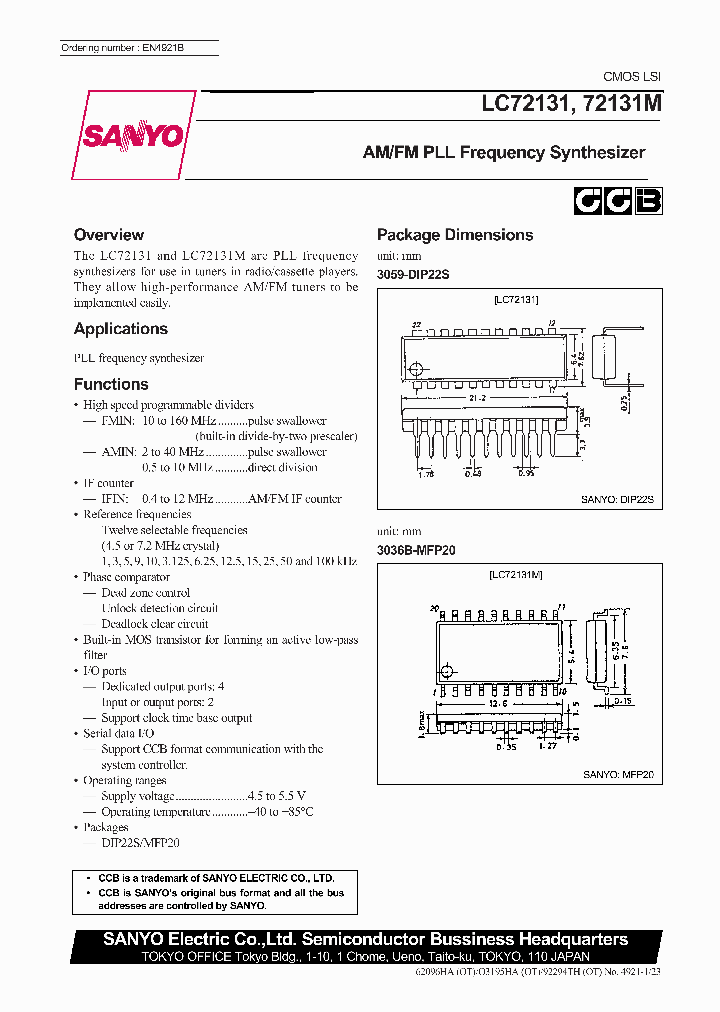 LC72131_3264867.PDF Datasheet