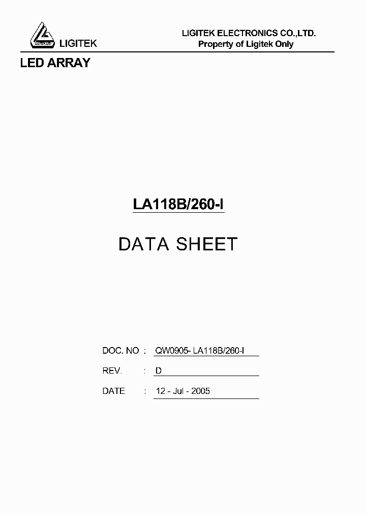 LA118B-260-I_3285749.PDF Datasheet