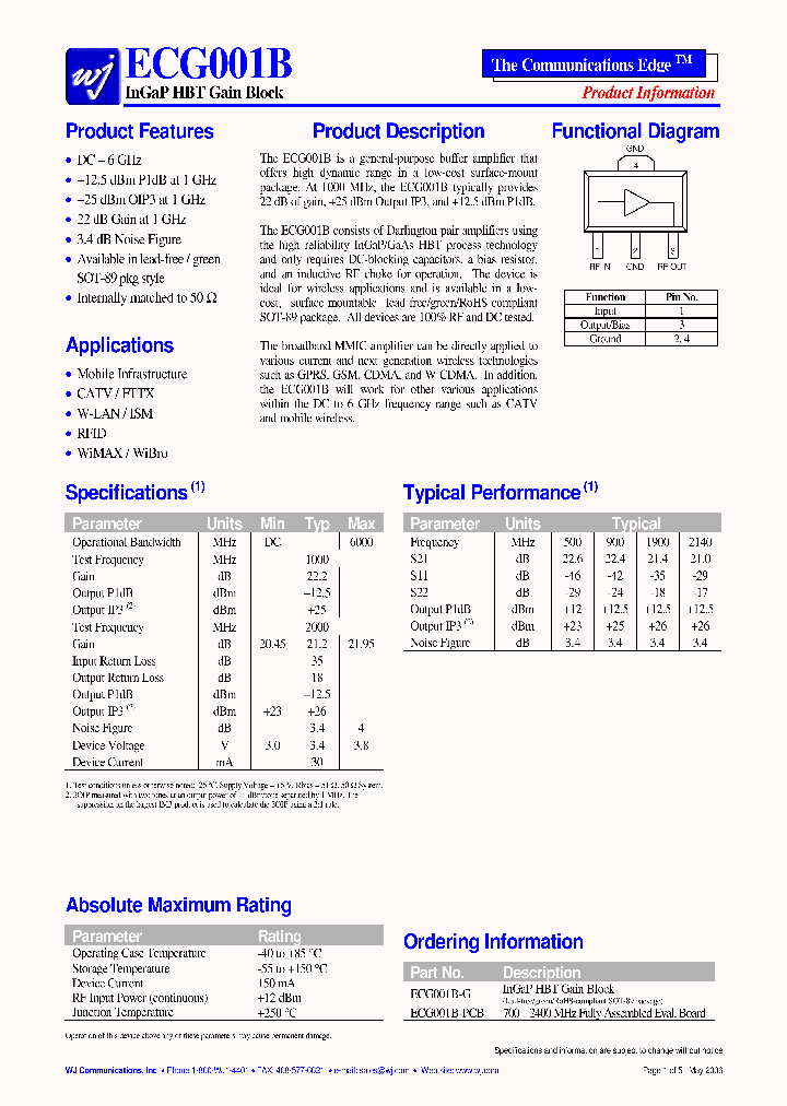 ECG001B-PCB_3290874.PDF Datasheet