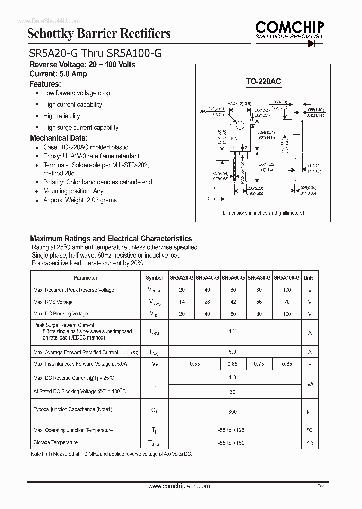 SR5A100-G_3305323.PDF Datasheet