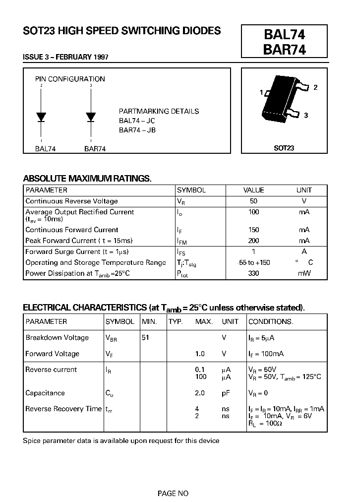 BAL74_3317781.PDF Datasheet