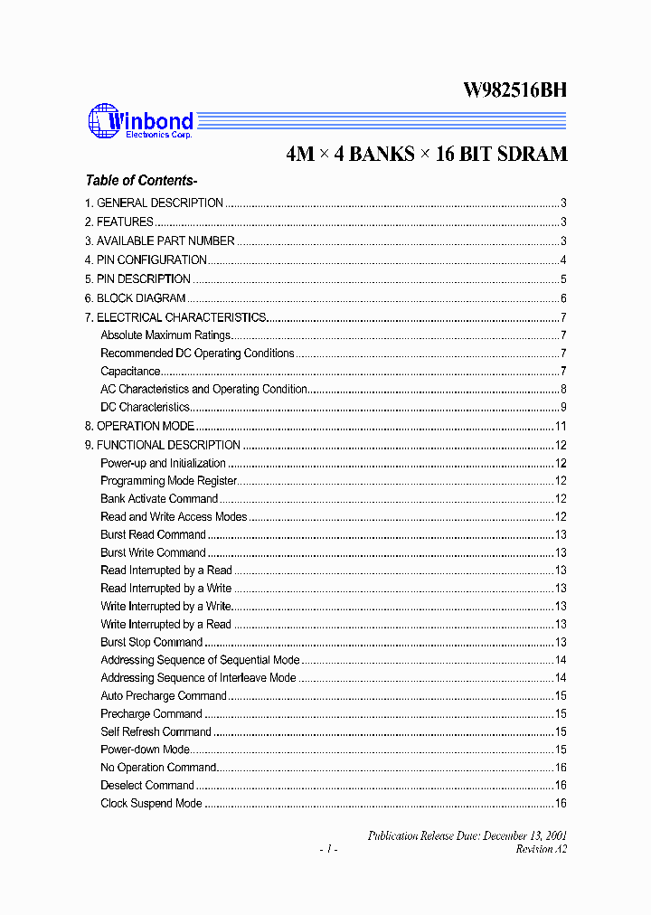W982516BH75L_3321799.PDF Datasheet