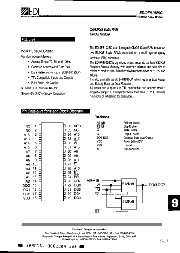 EDI9F81025C85BPI_3327966.PDF Datasheet