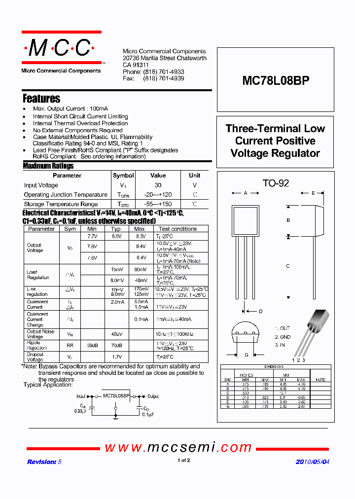 MC78L08BP-AP_3327791.PDF Datasheet