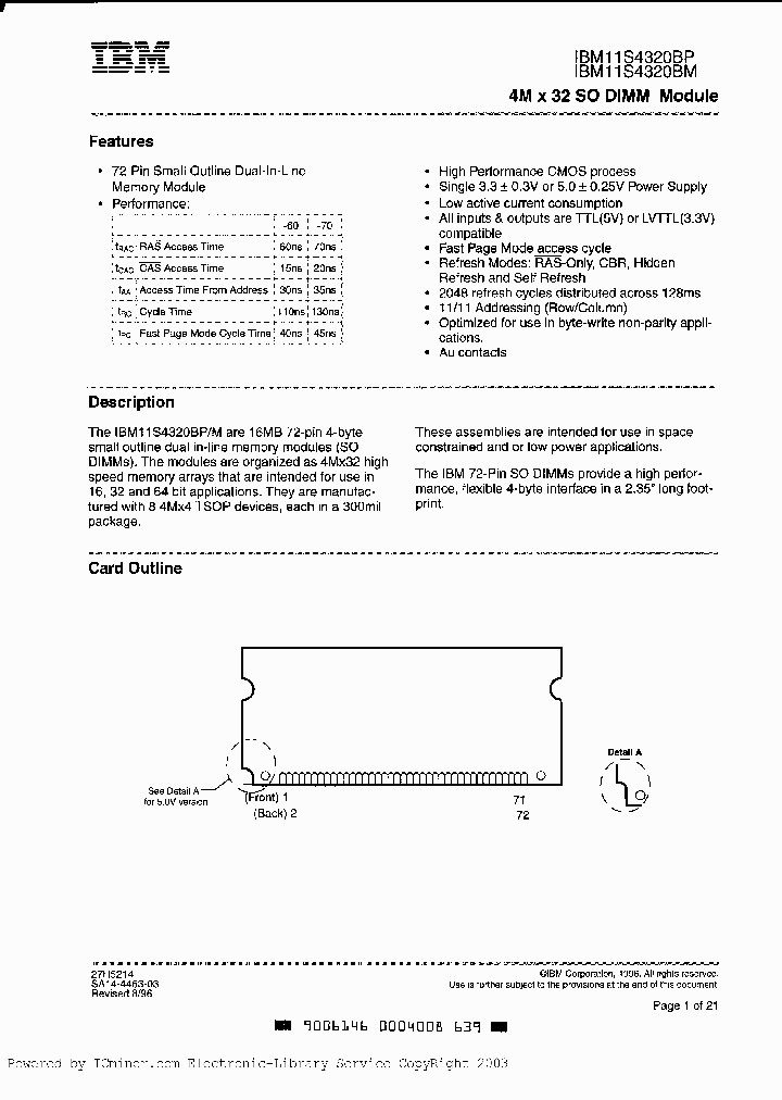 IBM11S4320BP-70T_3327710.PDF Datasheet