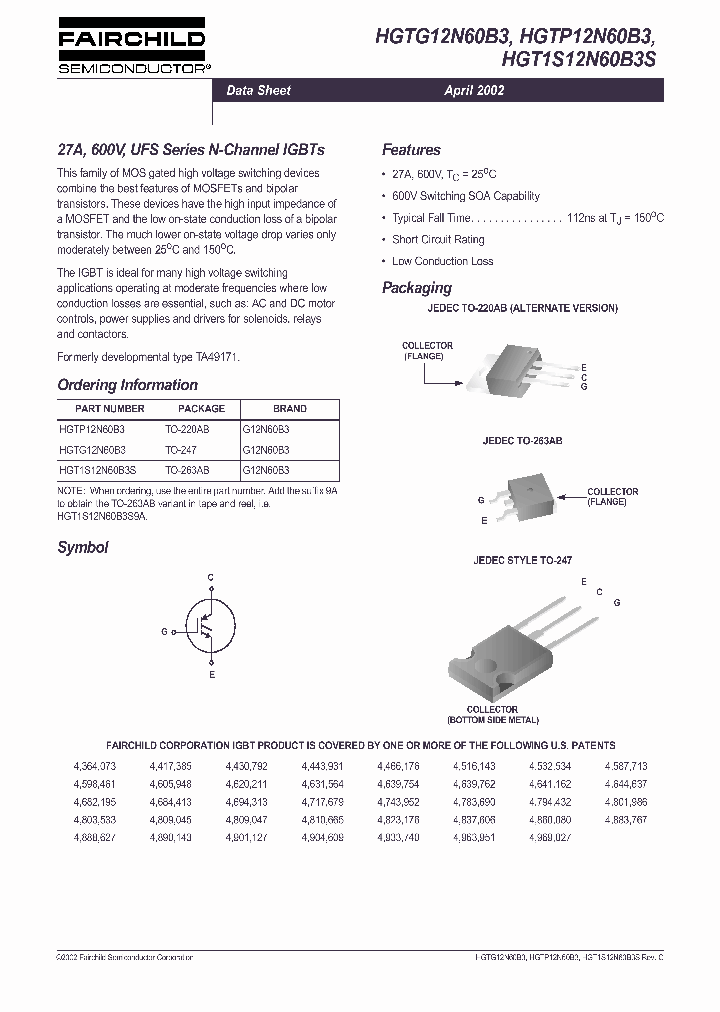 HGT1S12N60B3S9A_3329036.PDF Datasheet