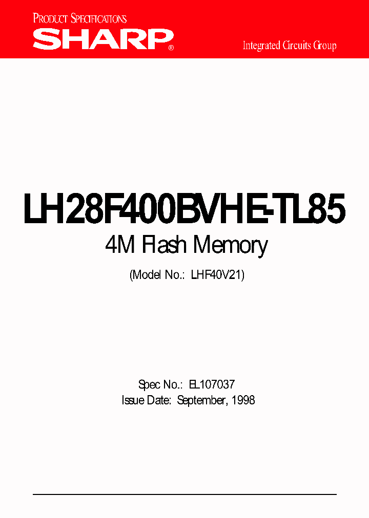 LH28F400BVHE-TL85_3331457.PDF Datasheet