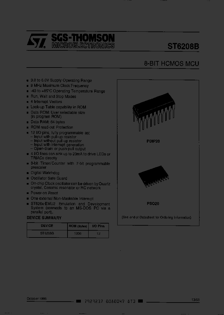 ST6208BM6XXX_3333123.PDF Datasheet