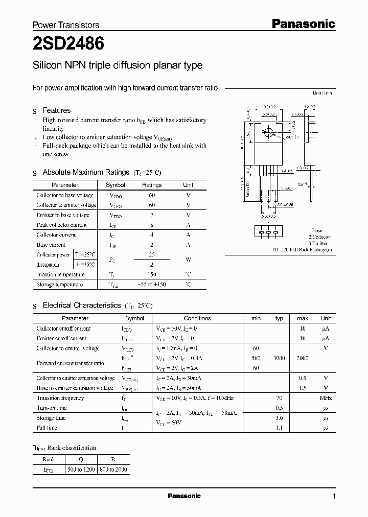 2SD2486Q_3333855.PDF Datasheet