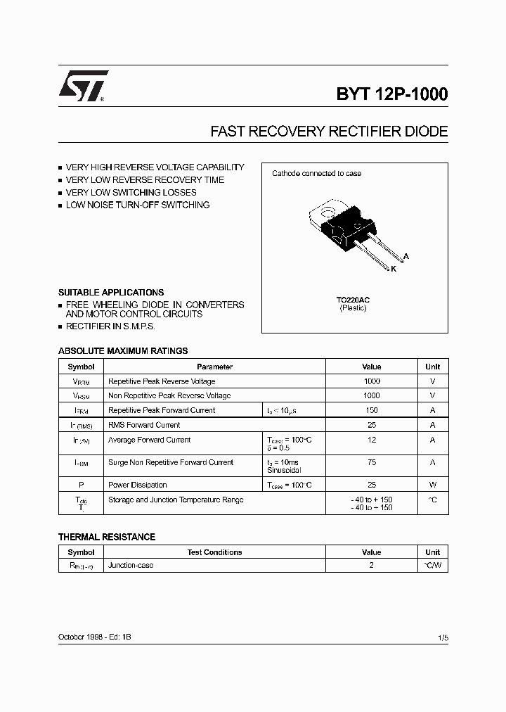 BYT12P-1000_3344405.PDF Datasheet