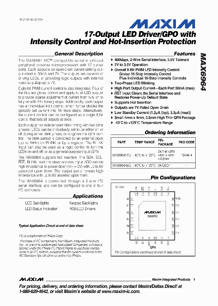 MAX6964_3353862.PDF Datasheet