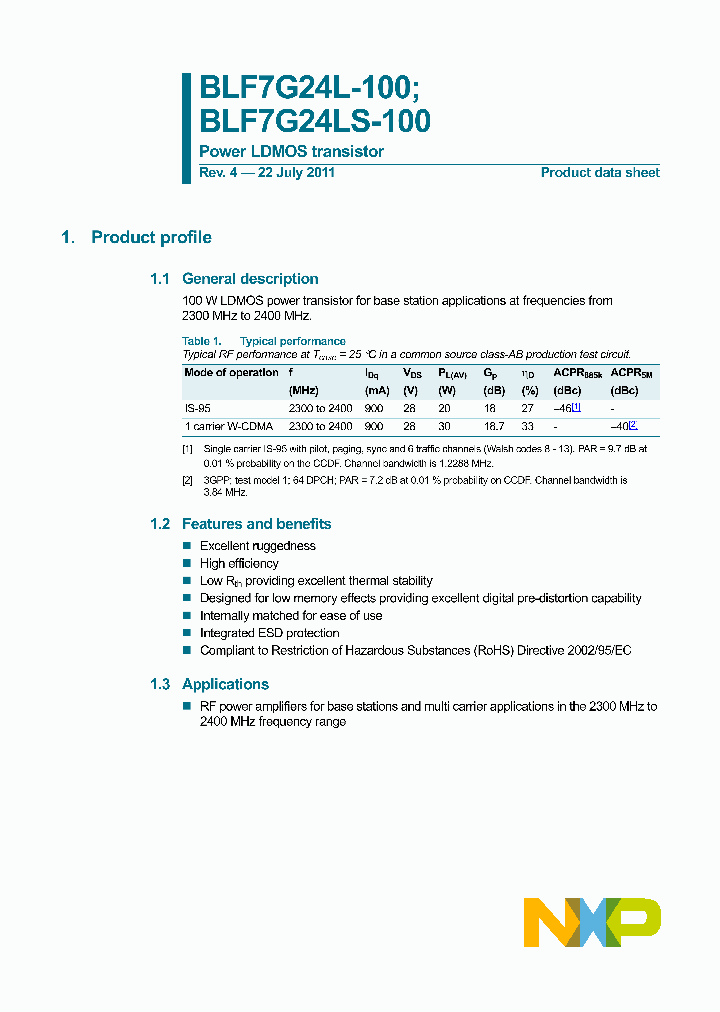 BLF7G24LS-100_3359607.PDF Datasheet