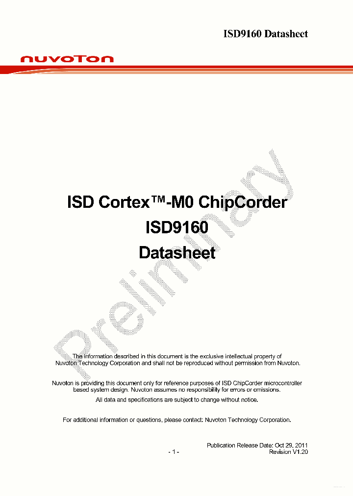 ISD9160_3370783.PDF Datasheet