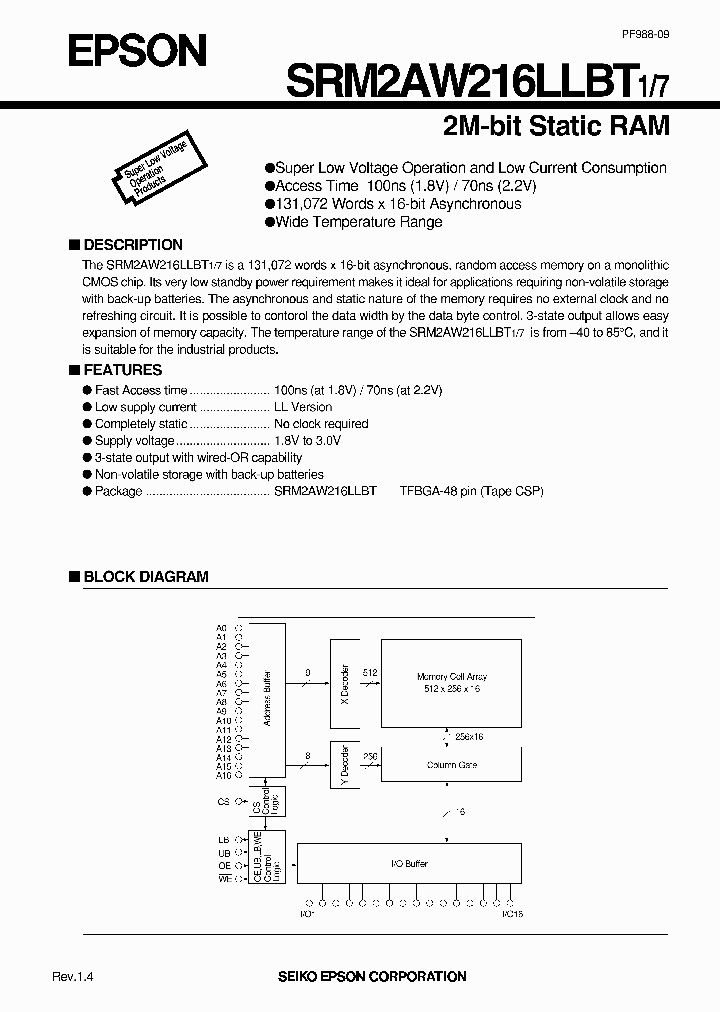 SRM2AW216LLBT_3372750.PDF Datasheet